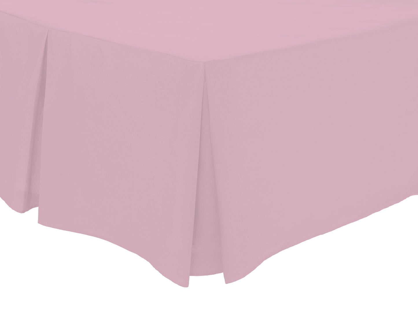OLIVIA ROCCO Basics Fitted Pleated Valance Sheet Indus Valley Cotton Blend OEKO-TEX