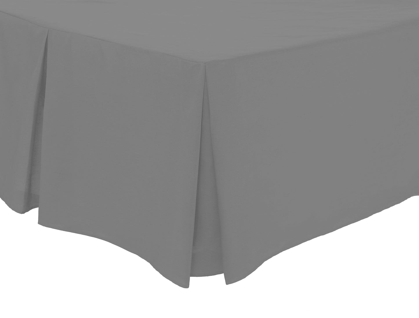 OLIVIA ROCCO Basics Fitted Pleated Valance Sheet Indus Valley Cotton Blend OEKO-TEX