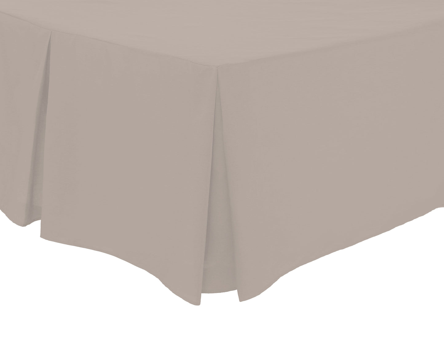 OLIVIA ROCCO Basics Fitted Pleated Valance Sheet Indus Valley Cotton Blend OEKO-TEX