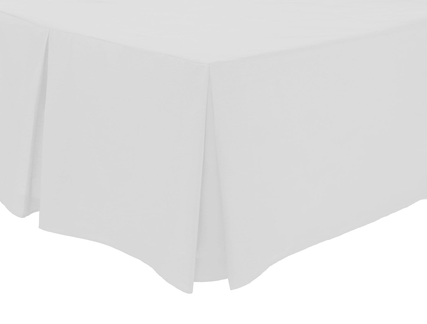 OLIVIA ROCCO Basics Fitted Pleated Valance Sheet Indus Valley Cotton Blend OEKO-TEX