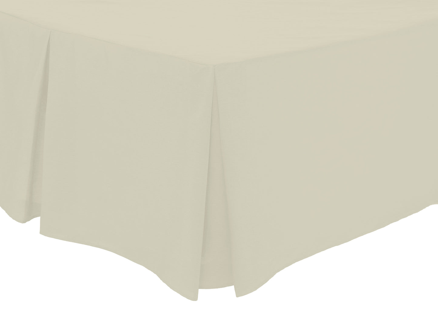 OLIVIA ROCCO Basics Fitted Pleated Valance Sheet Indus Valley Cotton Blend OEKO-TEX