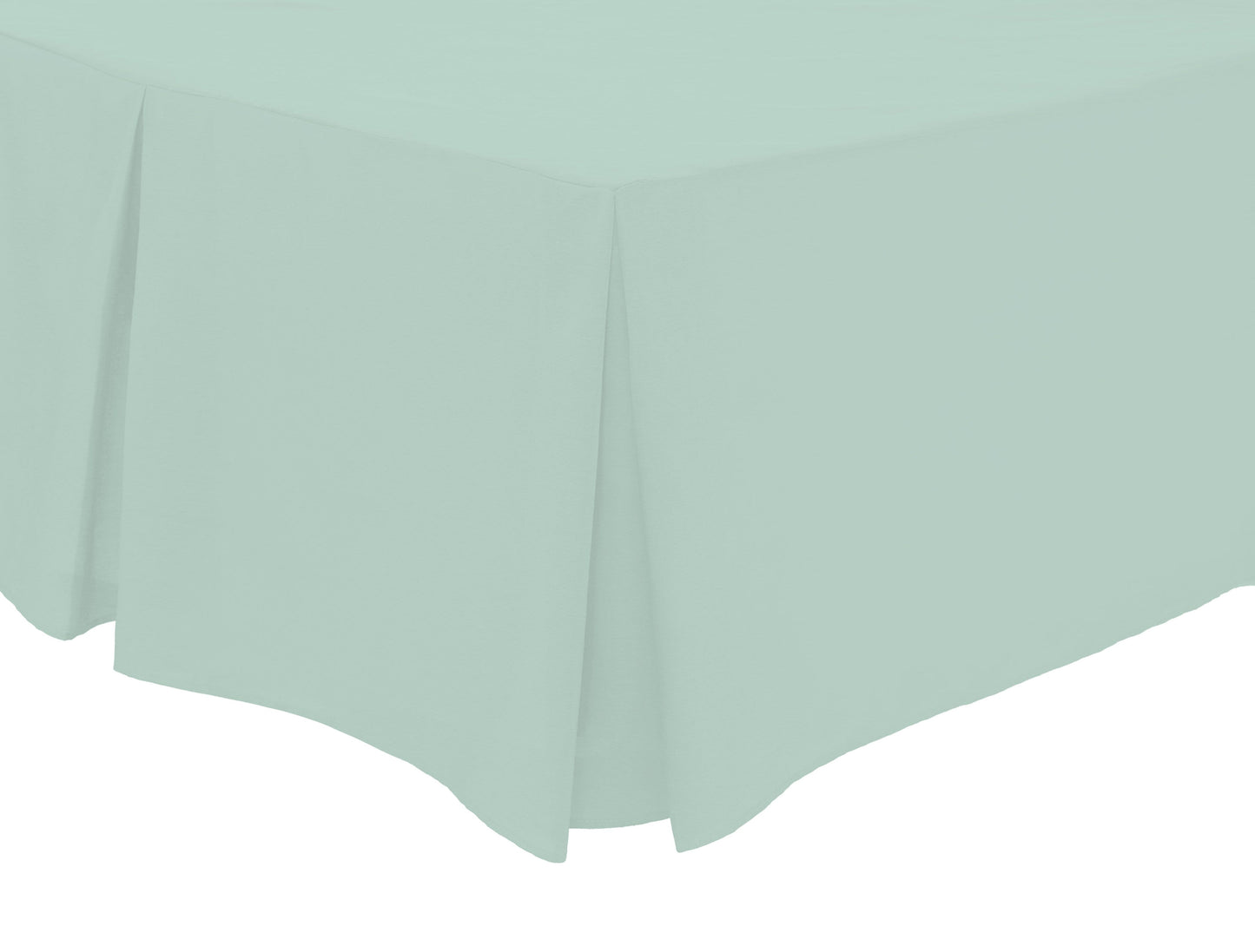 OLIVIA ROCCO Basics Fitted Pleated Valance Sheet Indus Valley Cotton Blend OEKO-TEX