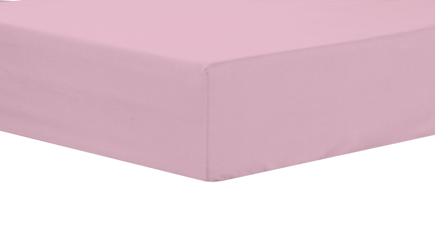 OLIVIA ROCCO Basics Fitted Sheet Indus Valley Cotton Linen Elasticated For Perfect Fit