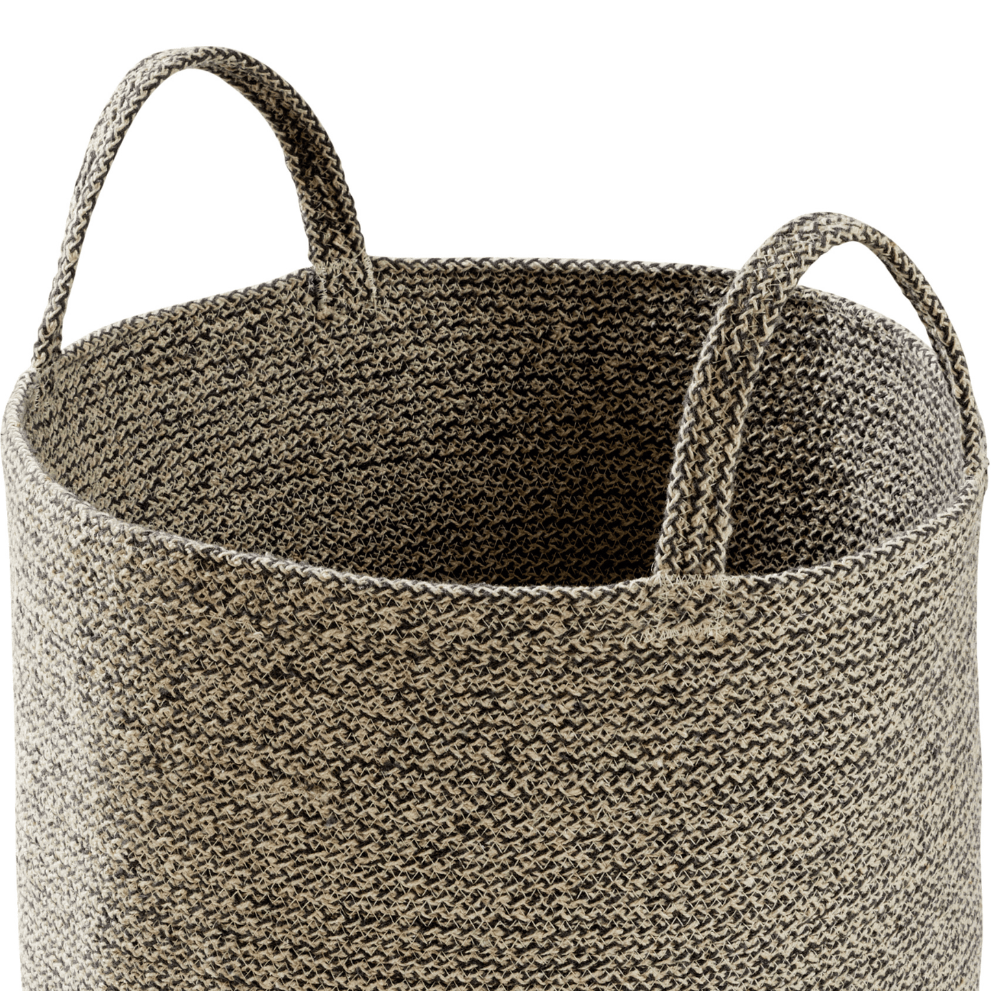 OLIVIA ROCCO Large Woven Cotton Laundry Basket With Handles Durable Rope Storage Bin