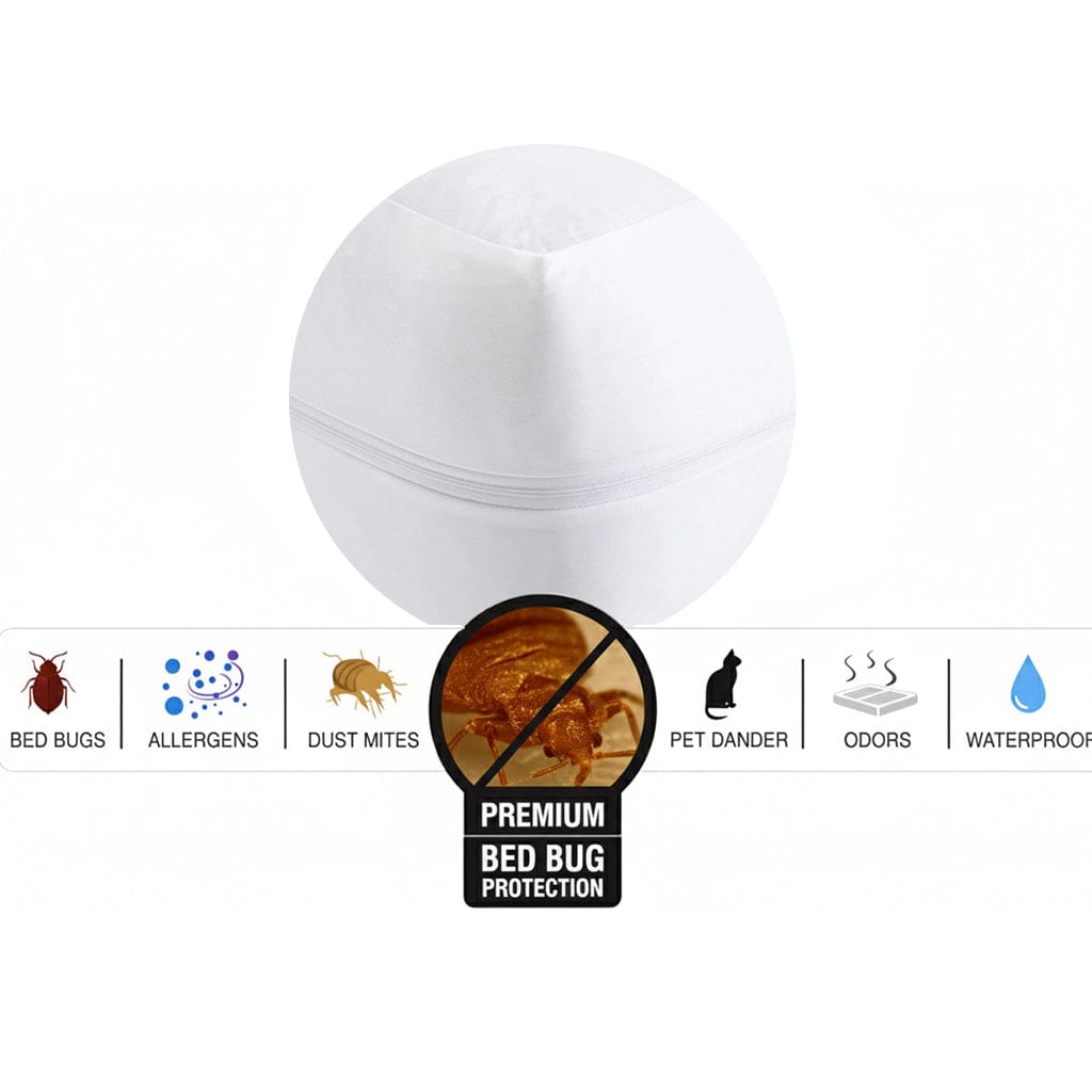 OLIVIA ROCCO Waterproof Anti Bed Bug Mattress Encaser Extra Deep Easy-Care Hotel-Quality Textile