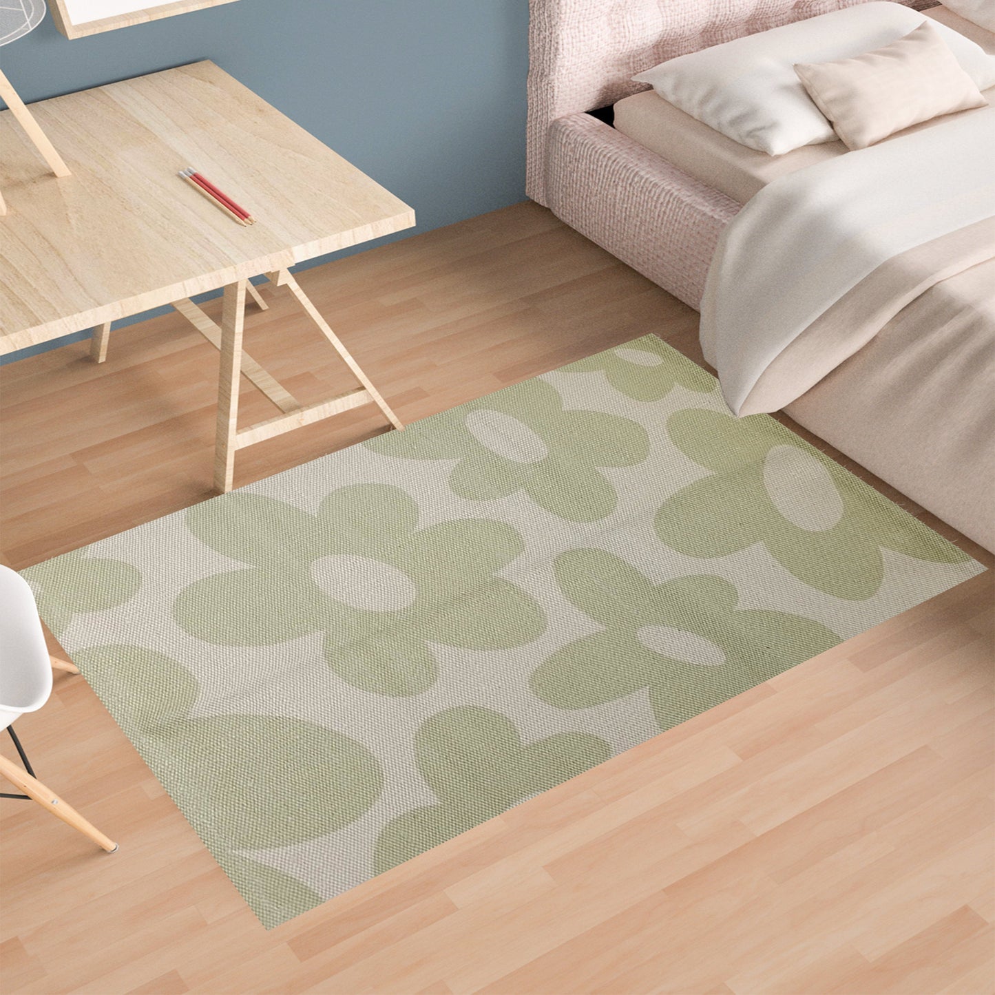 OLIVIA ROCCO Printed Rug Jardin Design Modern Non Slip Soft Durable Floor Rug For Living