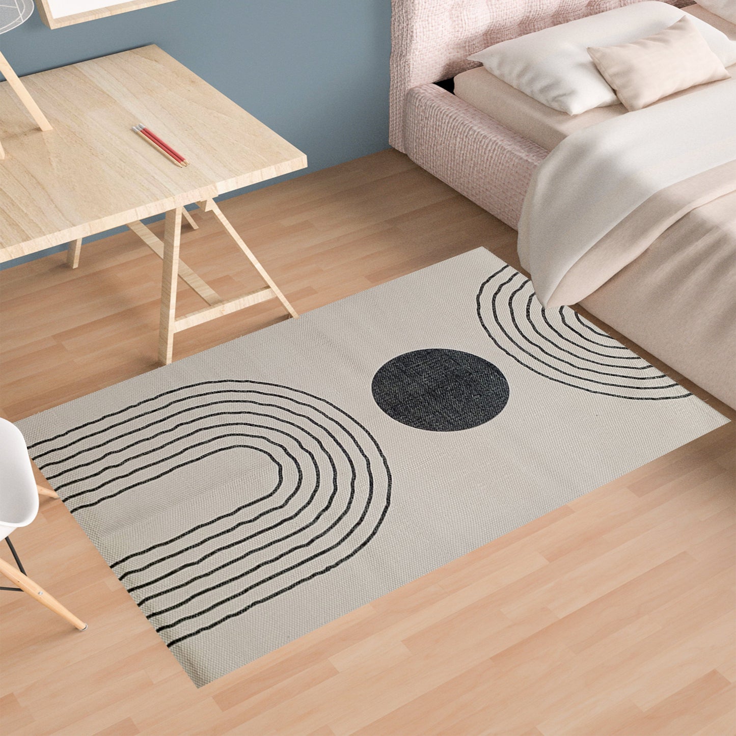 OLIVIA ROCCO Printed Rug Tuscany Design Non Slip Soft Durable Floor Rug For Living Room