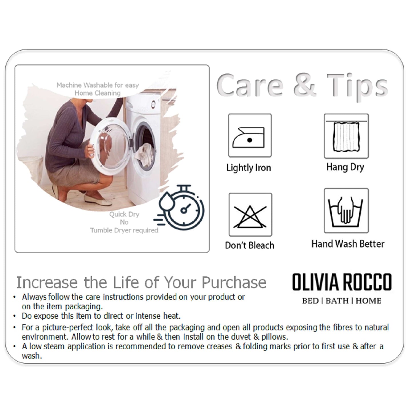 OLIVIA ROCCO 5 Pack Cotton Kitchen Tea Towels Striped Ribbed Waffle 45cm x 65cm Quick Dry