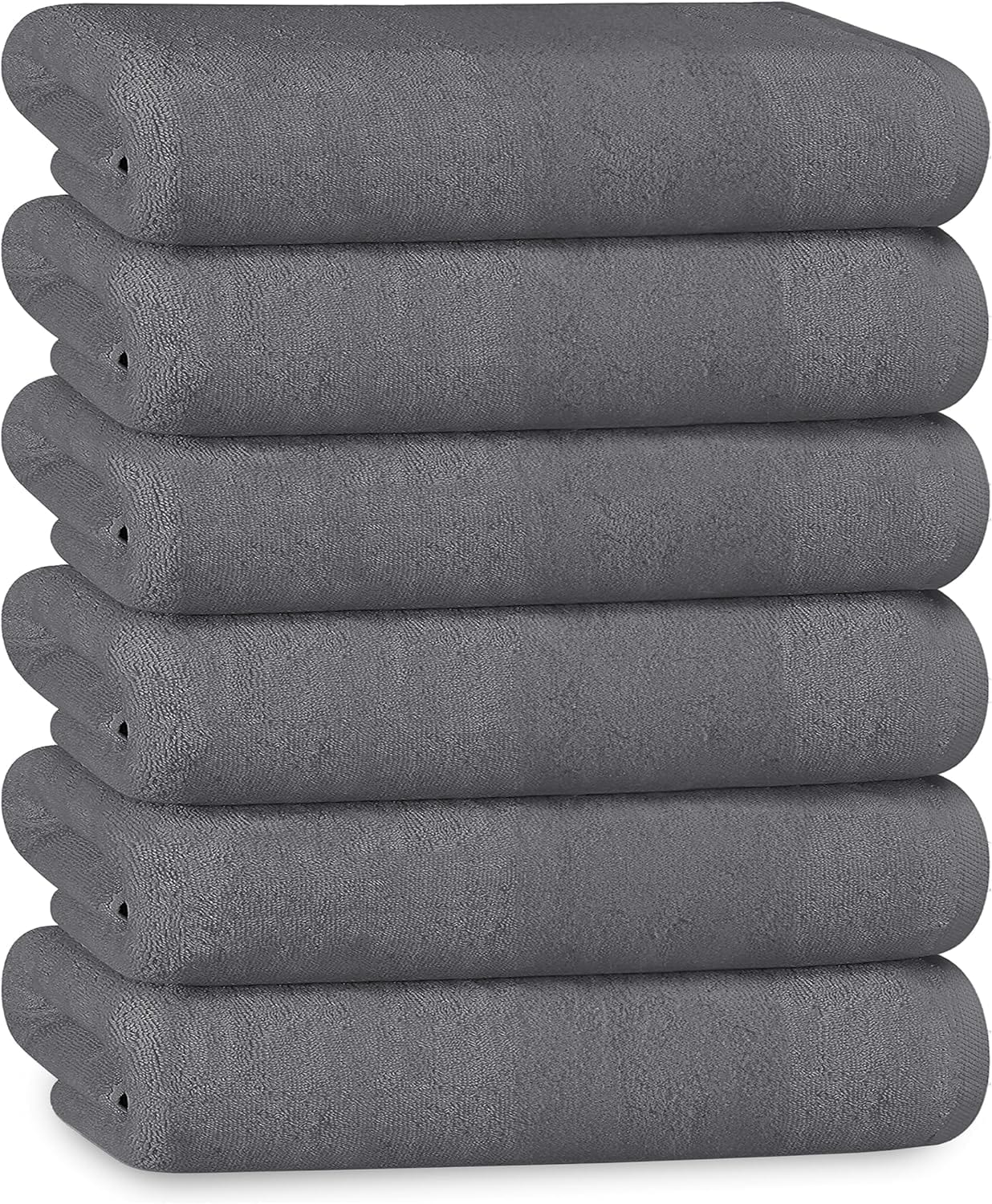 OLIVIA ROCCO Bath Sheets 500GSM Ultra Soft Super Absorbent Quick Dry Cotton White Grey Hotel-Quality Deep Fitted Easy-Care
