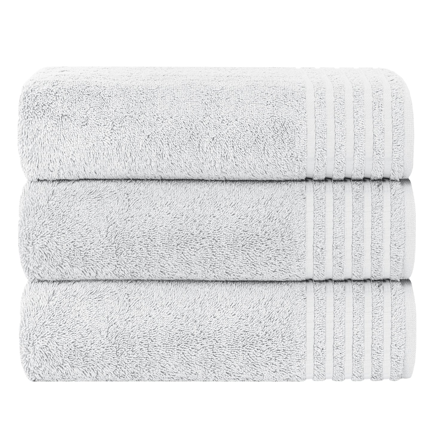 OLIVIA ROCCO Monaco 3 Pack Extra Large Bath Sheets 500GSM 100% Cotton Highly Absorbent