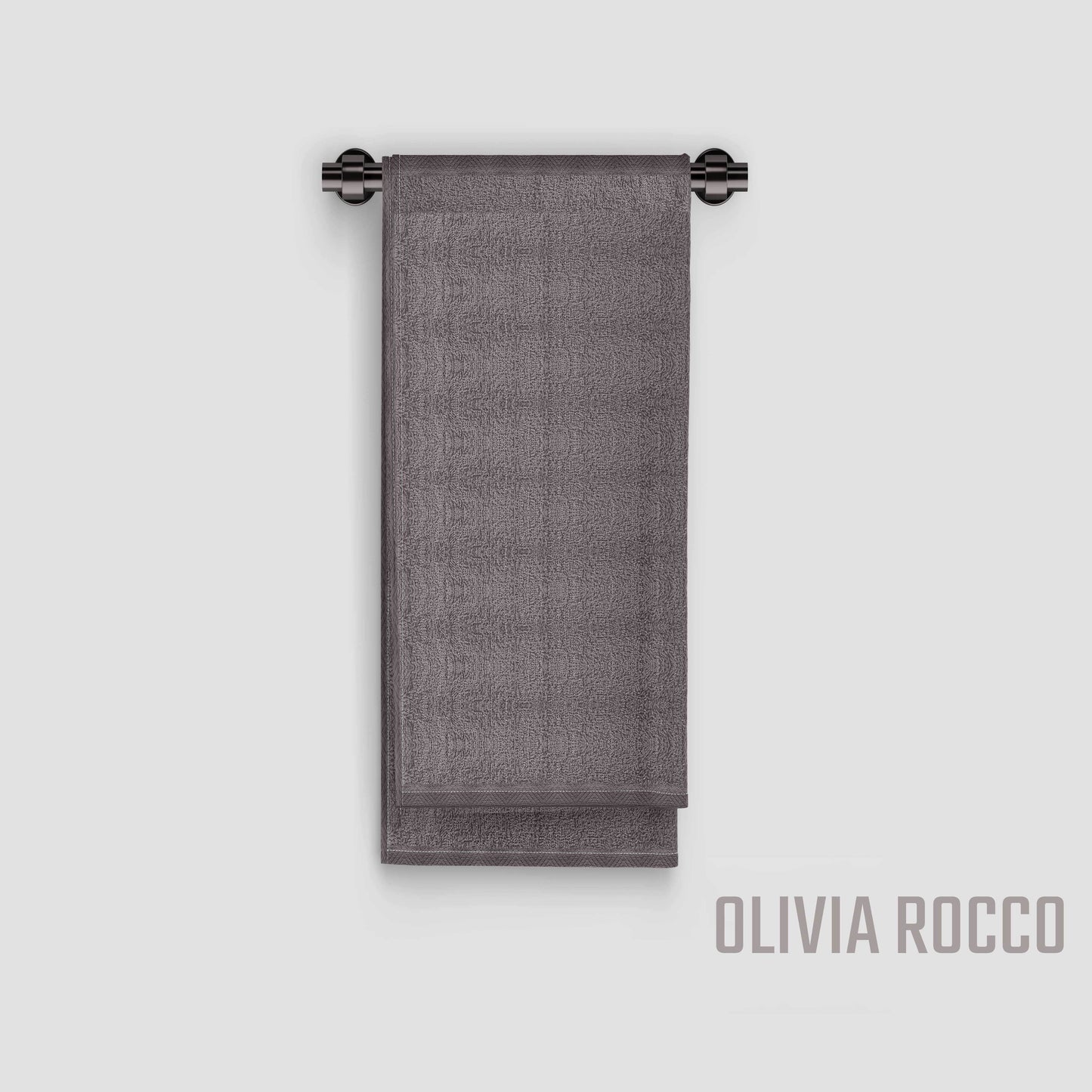 OLIVIA ROCCO Pack Of 4 Large Quick-Drying Indus Valley Cotton Bath Sheets 80x140cm