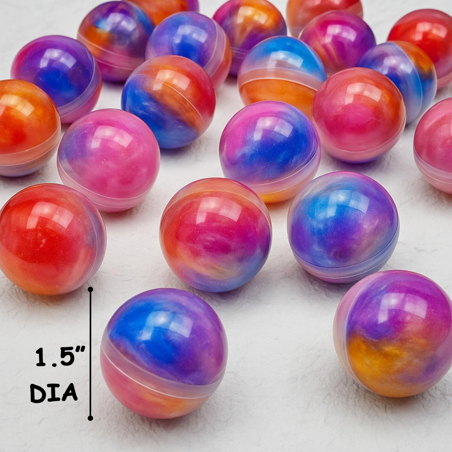 Olixmlya Galaxy Slime Balls 24-Pack – Valentine Party Favors for Kids