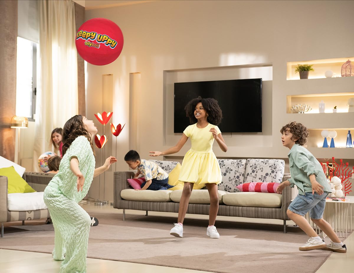 Ollyball Keepy Uppy – Patented Indoor Play Ball for Safe, Active Family Fun | 12-Inch Indoor Ball