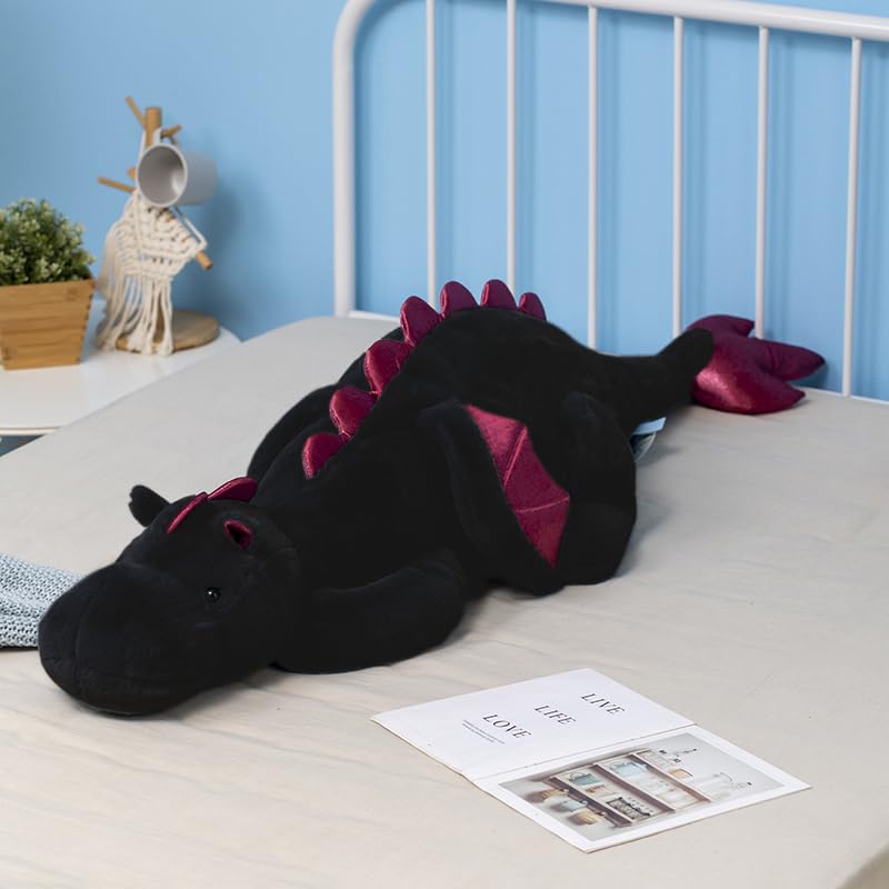 Ololele Little Weighted Dragon Plush – 27.6in, 2lb | Soft, Hypoallergenic Weighted Dragon Toy for Kids & Adults (2025 Edition)