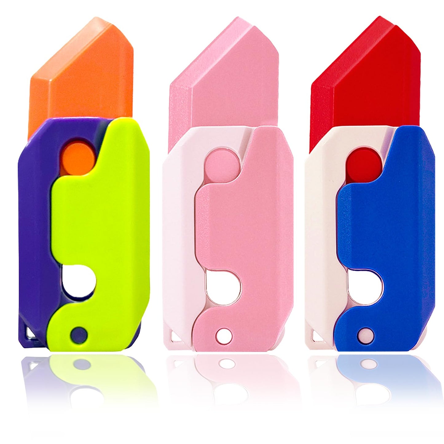 OLRMA 3pcs Fidget Knife Toys – Gravity Sensory Knife Set for Focus and Calm
