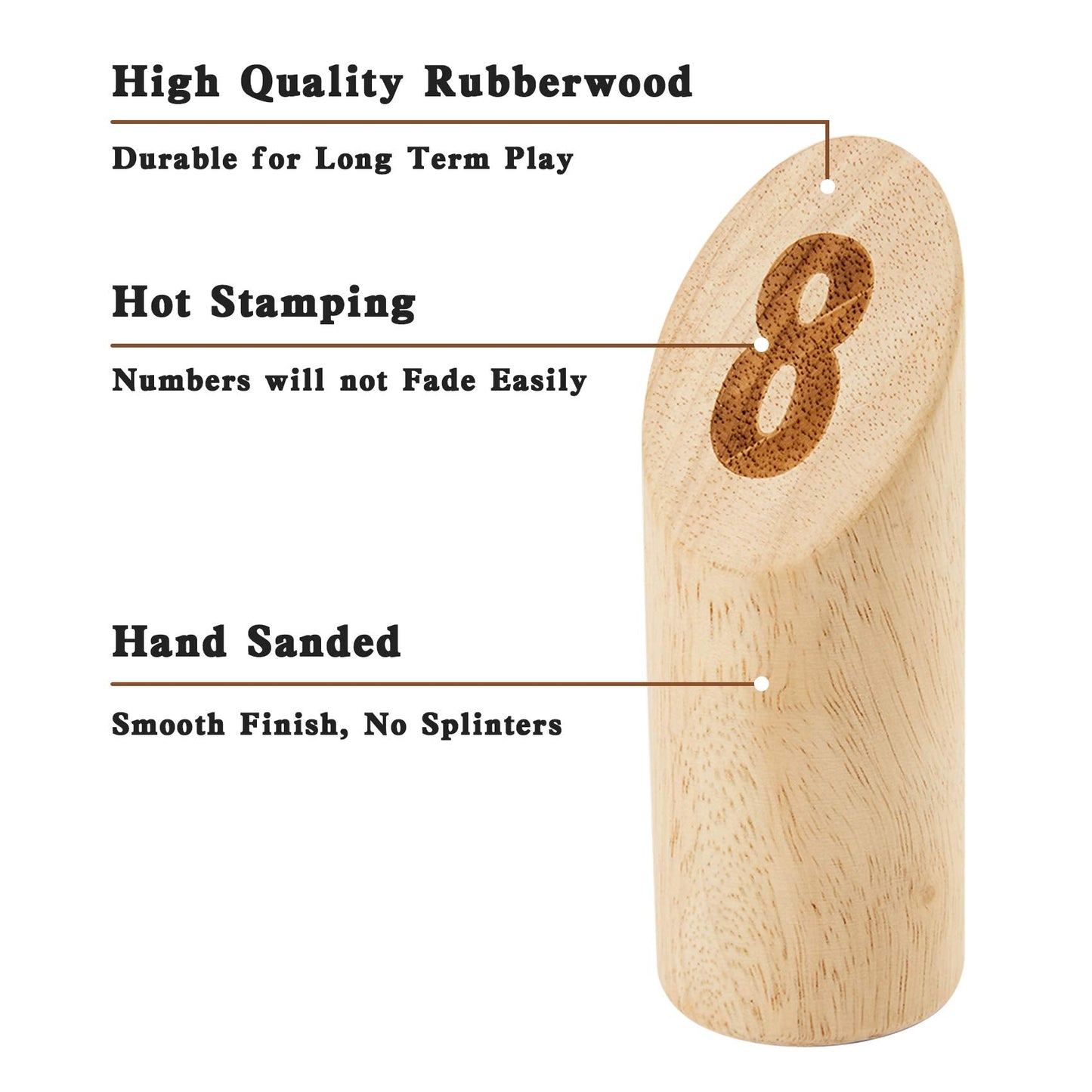 OLSA Wooden Throwing Game Set – Outdoor Scoreboard, Carry Bag & 12 Pins for Backyard Fun