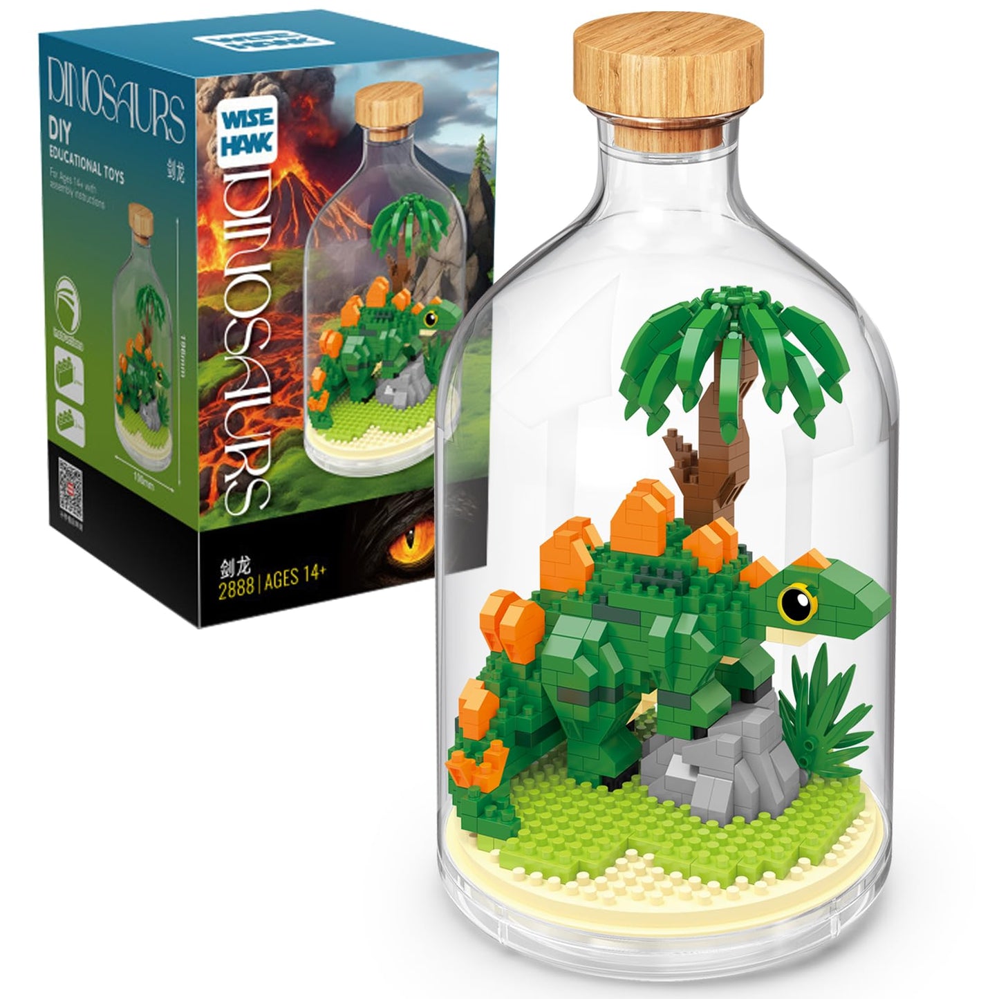 OLTLYUNH Creative Dinosaur Toy Building Set – Mini Animal Friends for Play, Gifting & Decor