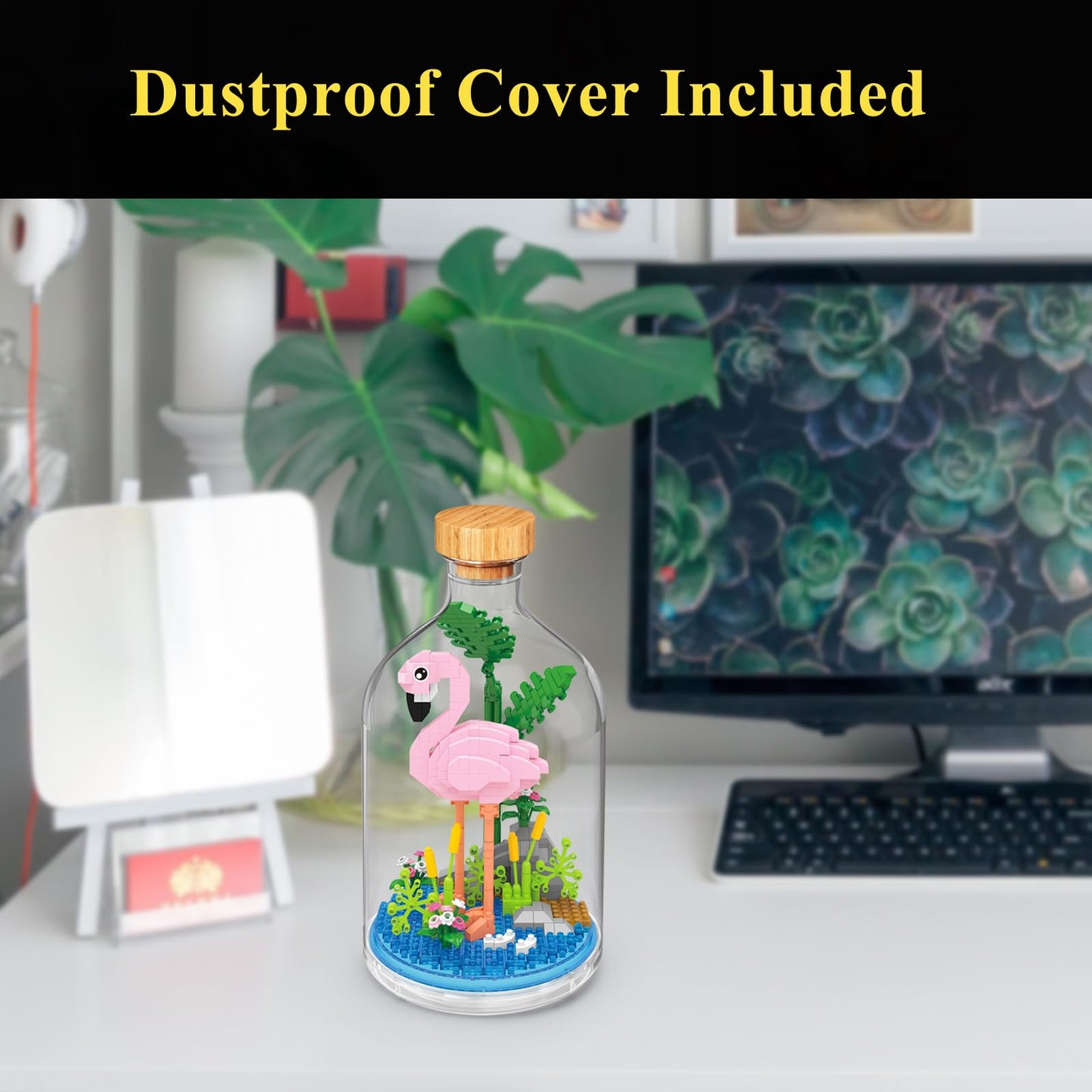 OLTLYUNH Flamingo Toy Building Set – Creative Mini Animal Friend Kit