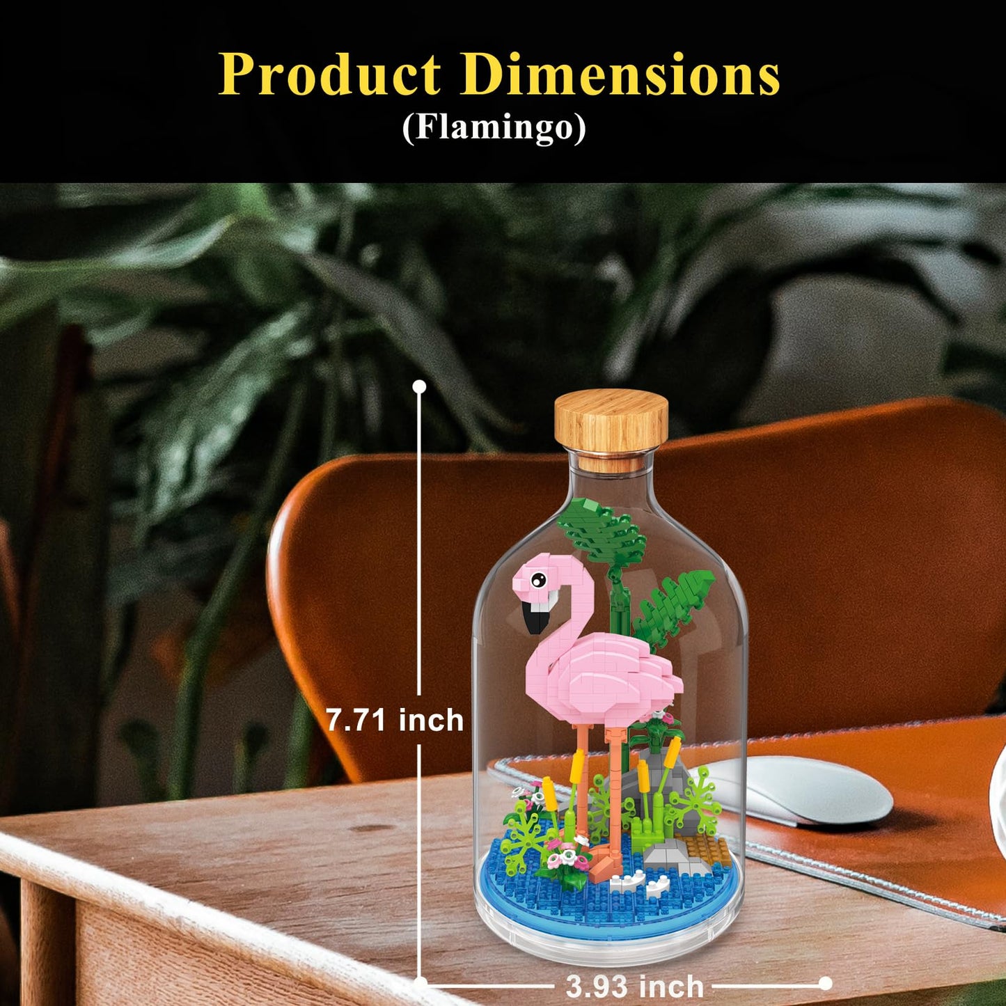 OLTLYUNH Flamingo Toy Building Set – Creative Mini Animal Friend Kit