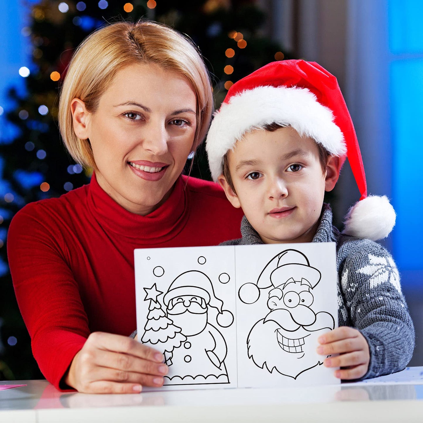 Omgouue 32-Piece Christmas Coloring Books for Kids – 5x7 Inch Holiday Coloring Set