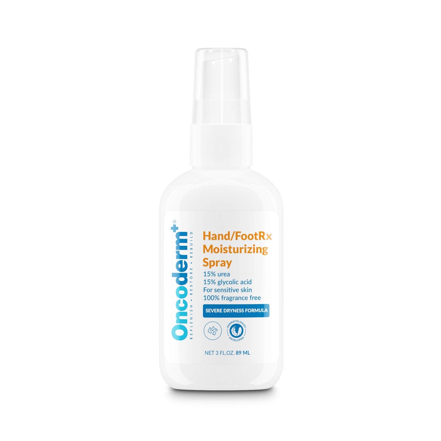 Oncoderm Hand & FootRx Moisturizing Spray – Oncology Skin Care for Cancer Patients (3 oz)