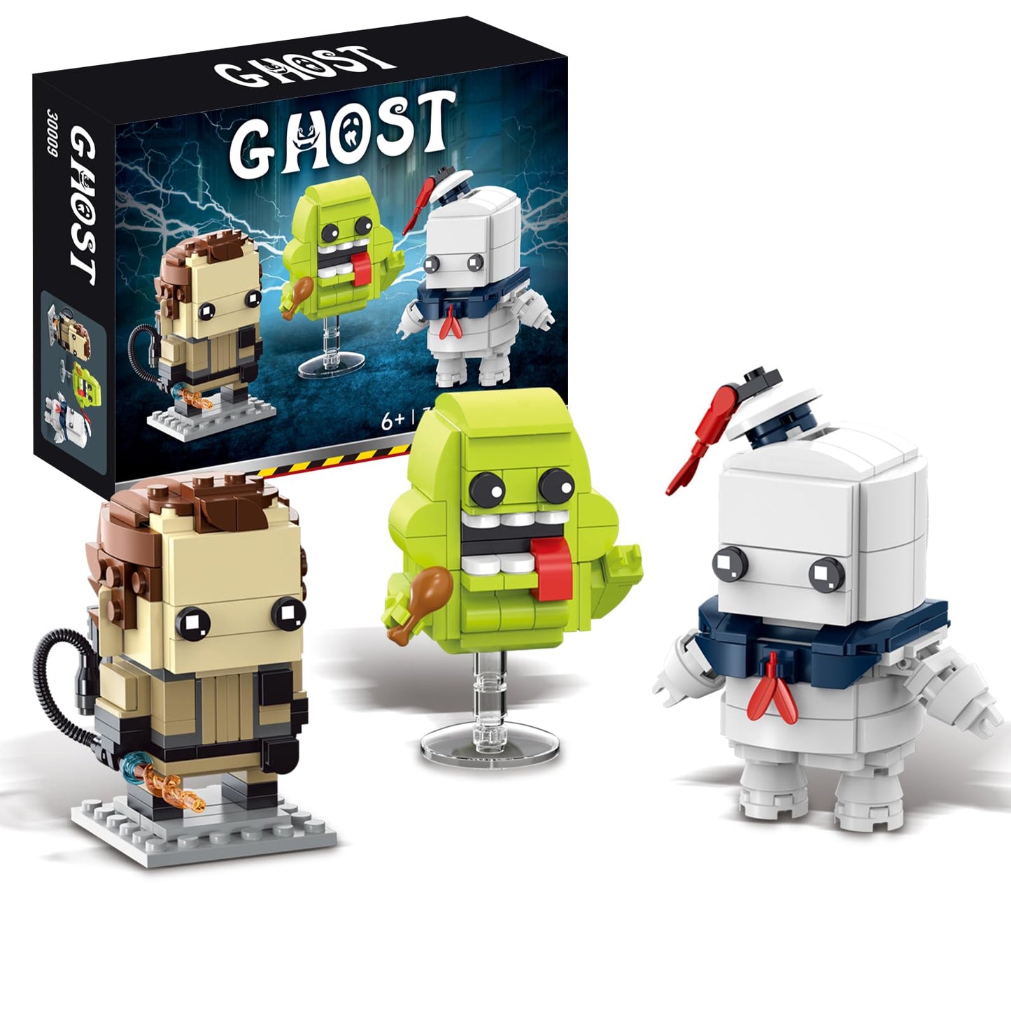 onederbkk Halloween Ghost Action Figure Building Set – LEGO Compatible for Adults | Holiday Decor & Gift