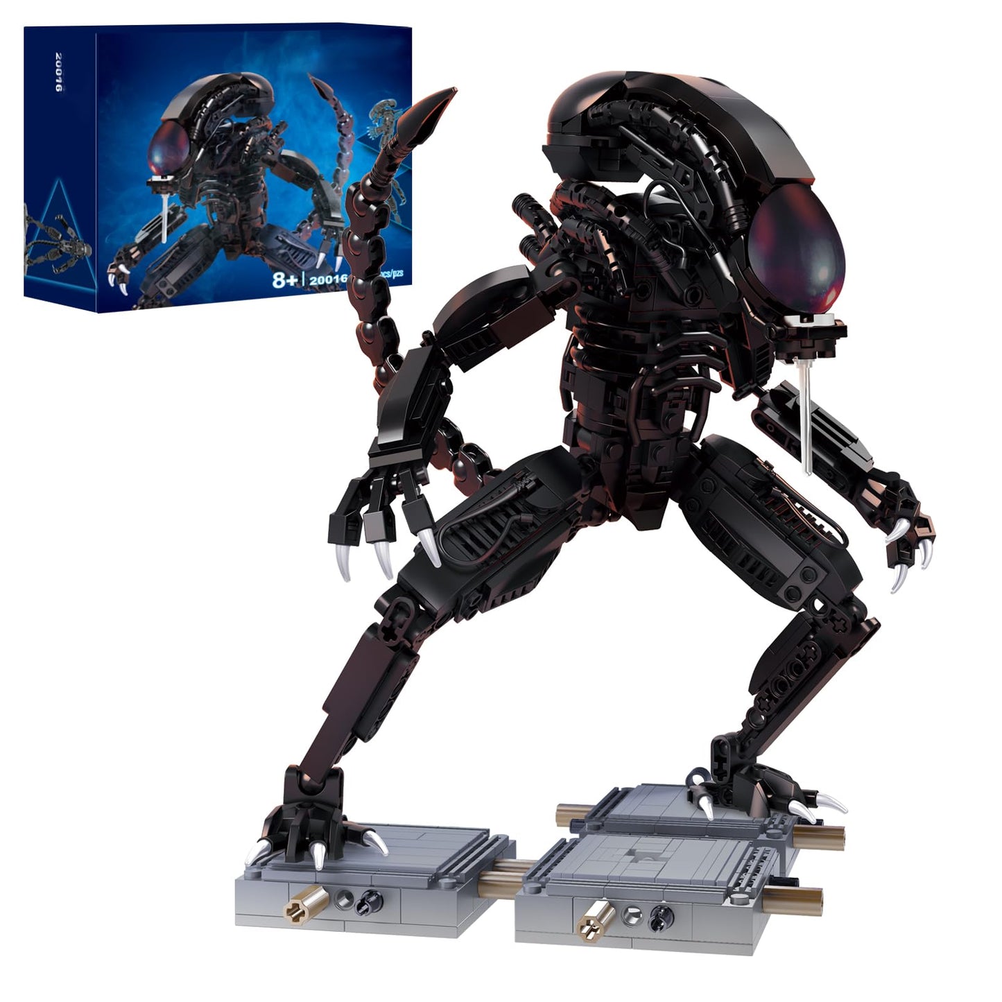 onederbkk Xenomorph Building Kit – 616-Piece LEGO-Compatible Figure for Adults & Teens
