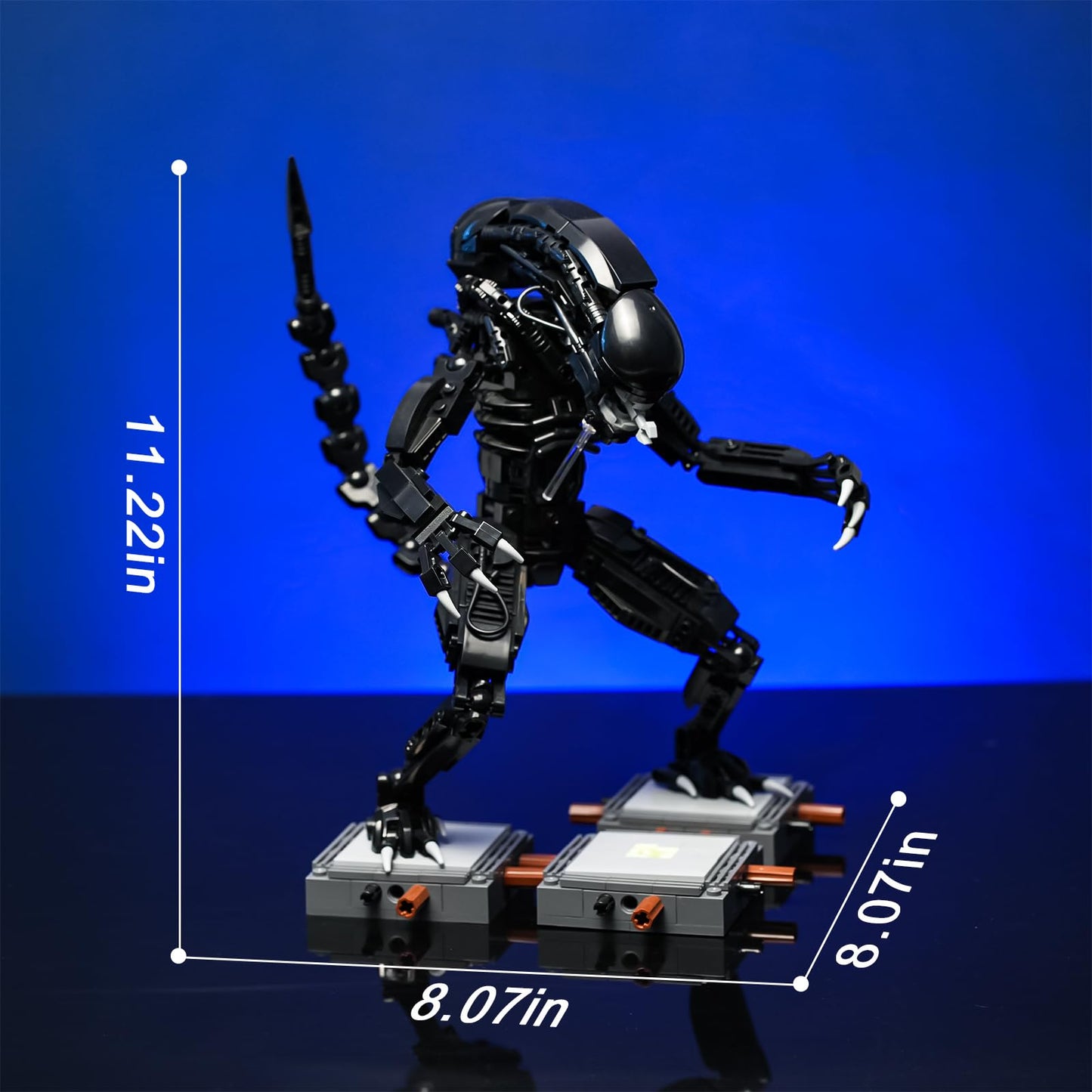 onederbkk Xenomorph Building Kit – 616-Piece LEGO-Compatible Figure for Adults & Teens