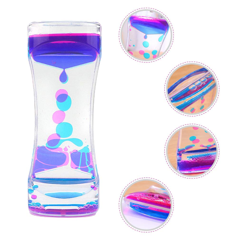 Oneshow Liquid Motion Bubbler Timers – Colorful Oil Hourglass Fidget Toys (3 Pack)