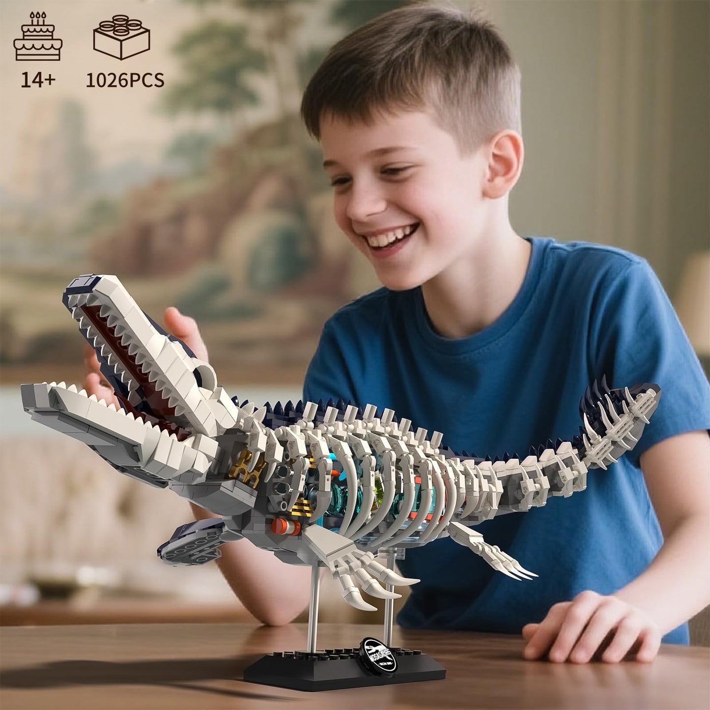 ONITUOFO Mechanical Dinosaur Building Set – 1026 Pieces | Jurassic Ocean Collection
