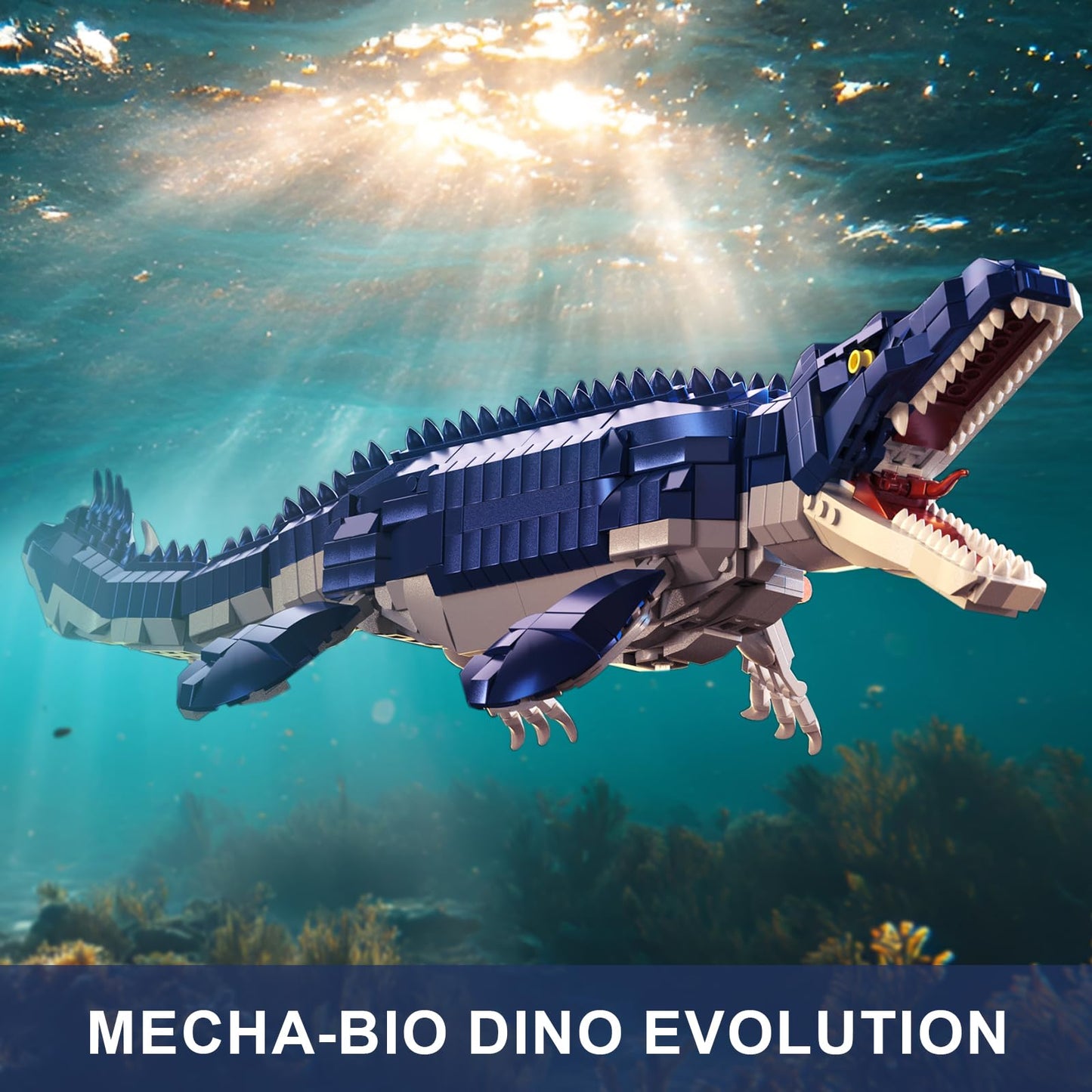ONITUOFO Mechanical Dinosaur Building Set – 1026 Pieces | Jurassic Ocean Collection