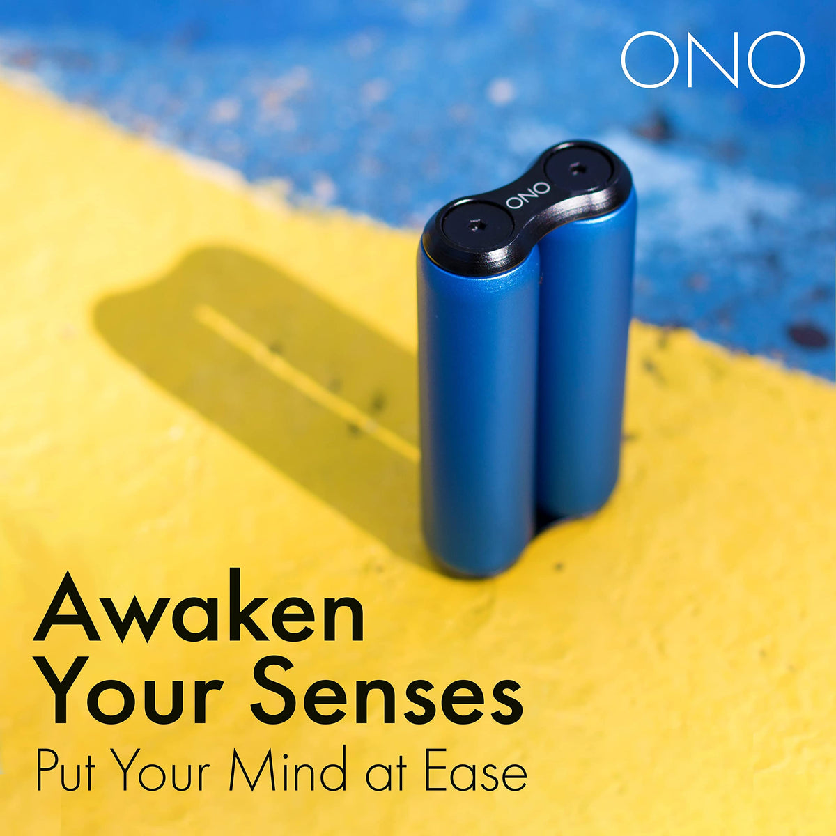 ONO Roller - Handheld Fidget Toy for Adults | Stress Relief, Focus & Clarity | Sapphire Aluminum