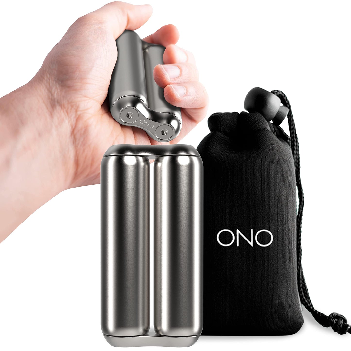 ONO Roller | Stainless Steel Handheld Fidget Toy for Adults – Stress Relief, Focus & Clarity | Compact, Portable