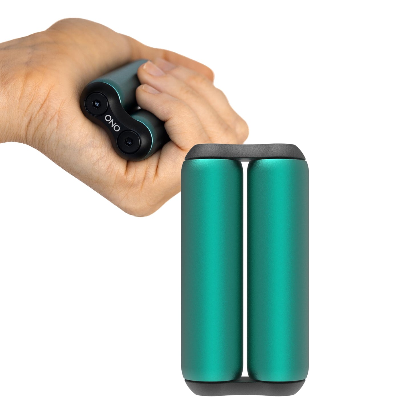 ONO Roller | Compact Aluminum Fidget Toy for Adults — Stress Relief, Focus, and Calm (Teal, Junior Size)