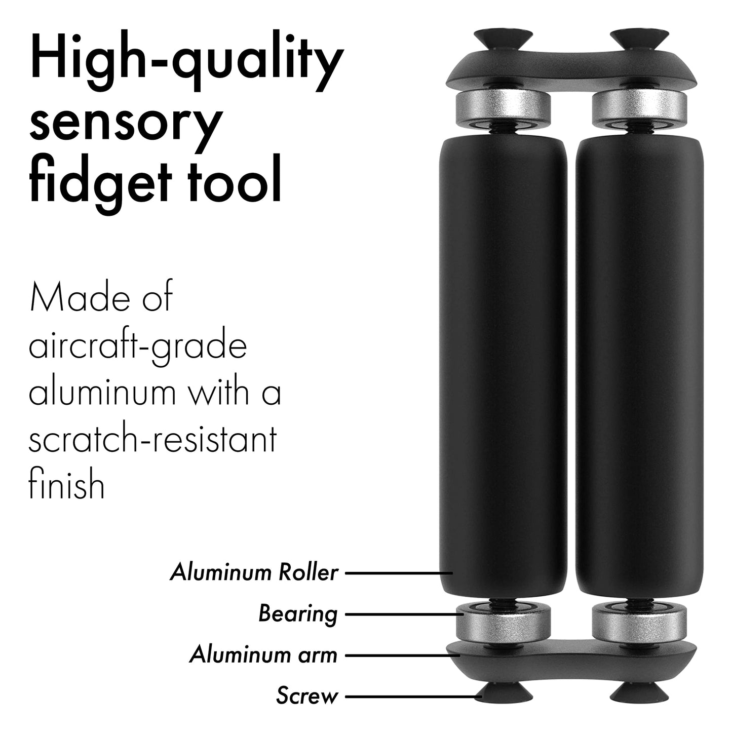 ONO Roller - Handheld Fidget Toy for Adults | Stress Relief, Focus & Portable Aluminum Design
