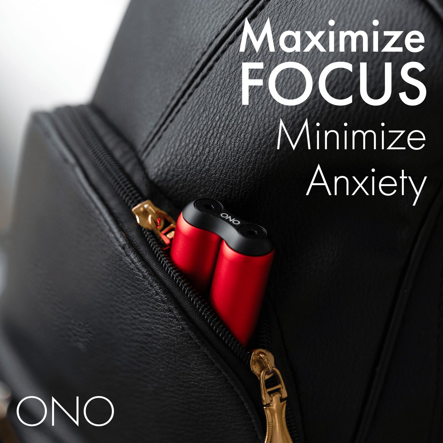 ONO Roller - Compact Aluminum Fidget Toy for Stress Relief, Focus, and Portability | Red Junior Size