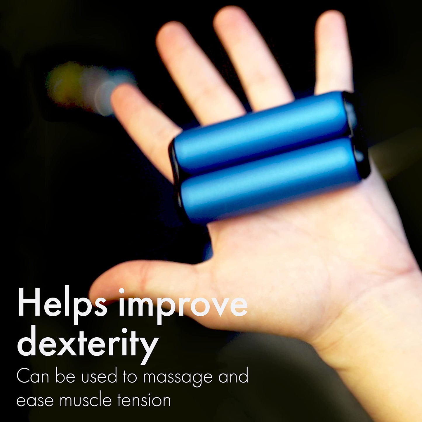 ONO Roller - Handheld Fidget Toy for Adults | Stress Relief, Focus & Clarity | Sapphire Aluminum