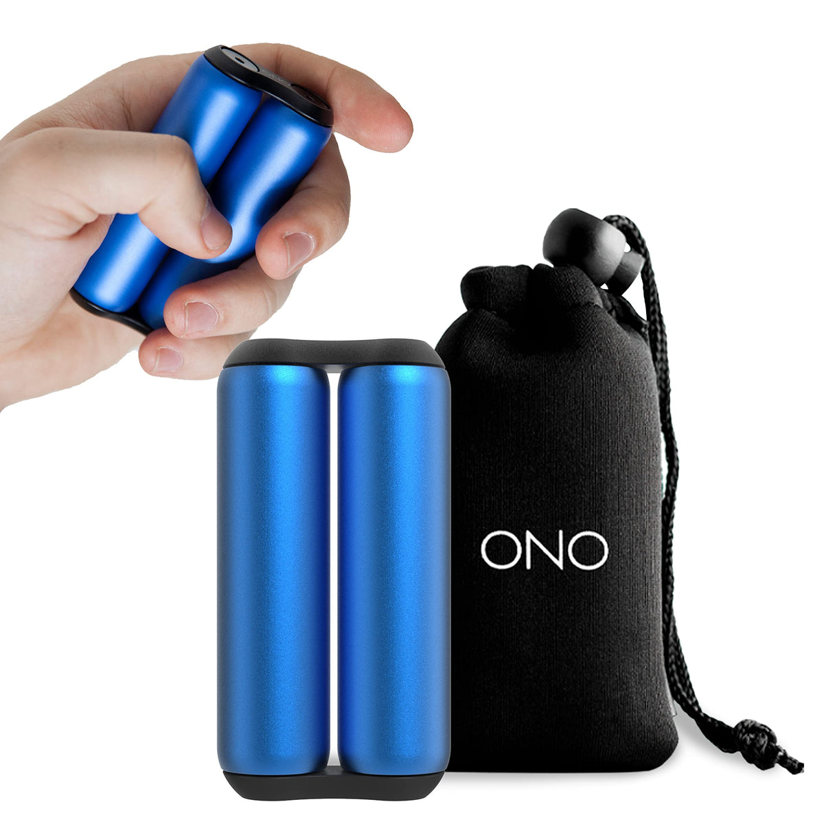 ONO Roller - Handheld Fidget Toy for Adults | Stress Relief, Focus & Clarity | Sapphire Aluminum