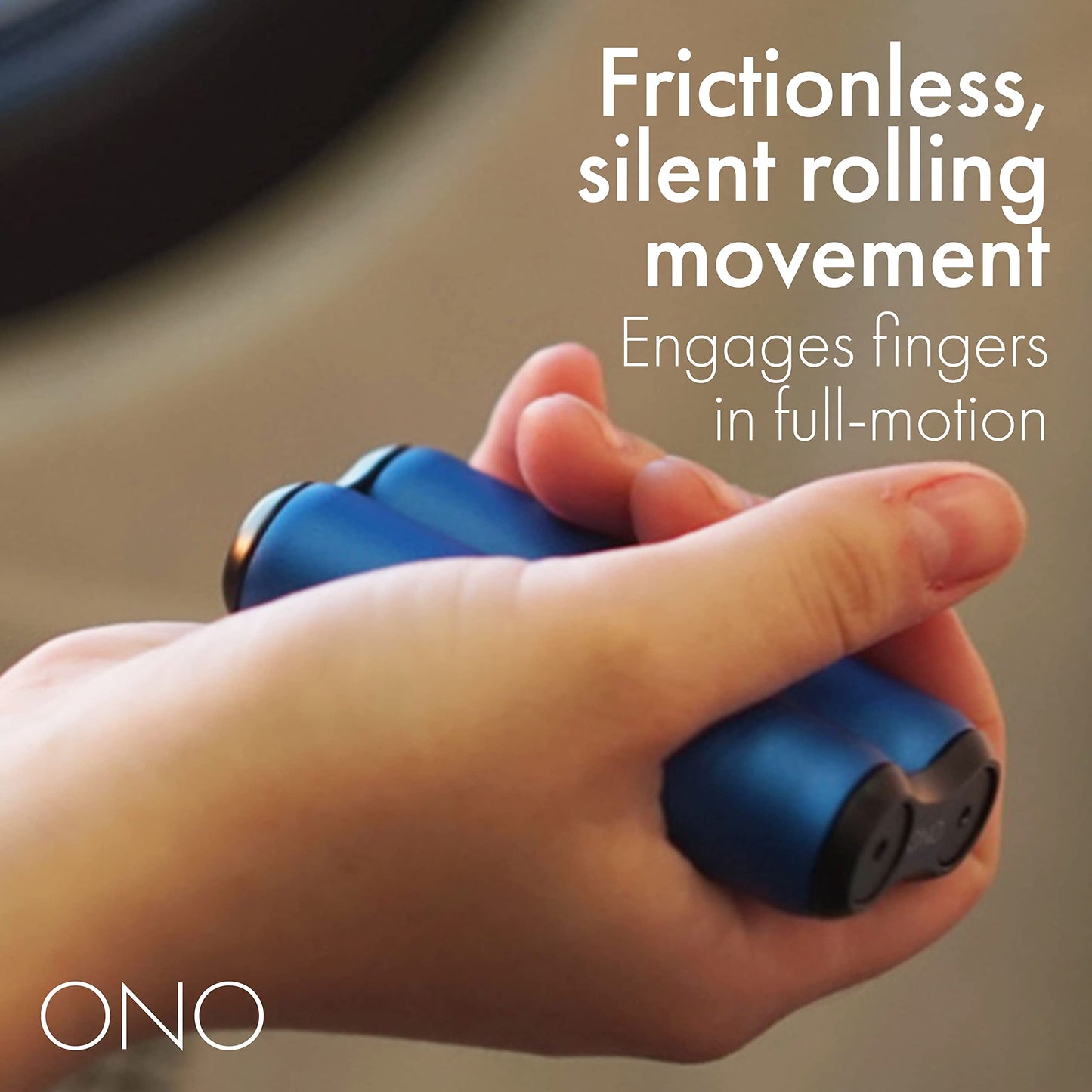 ONO Roller - Handheld Fidget Toy for Adults | Stress Relief, Focus & Clarity | Sapphire Aluminum