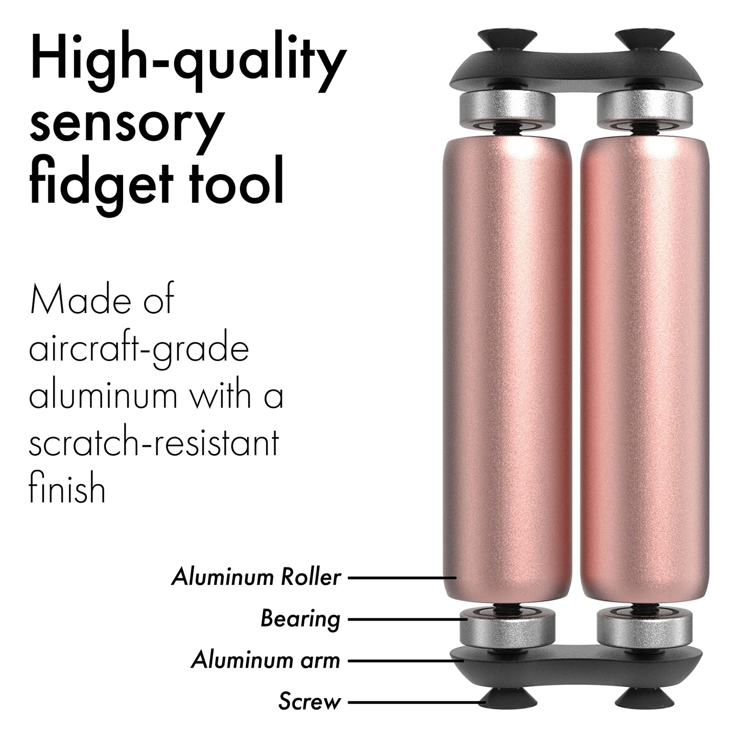ONO Roller – Handheld Fidget Toy for Adults | Focus & Calm (Rose Gold)