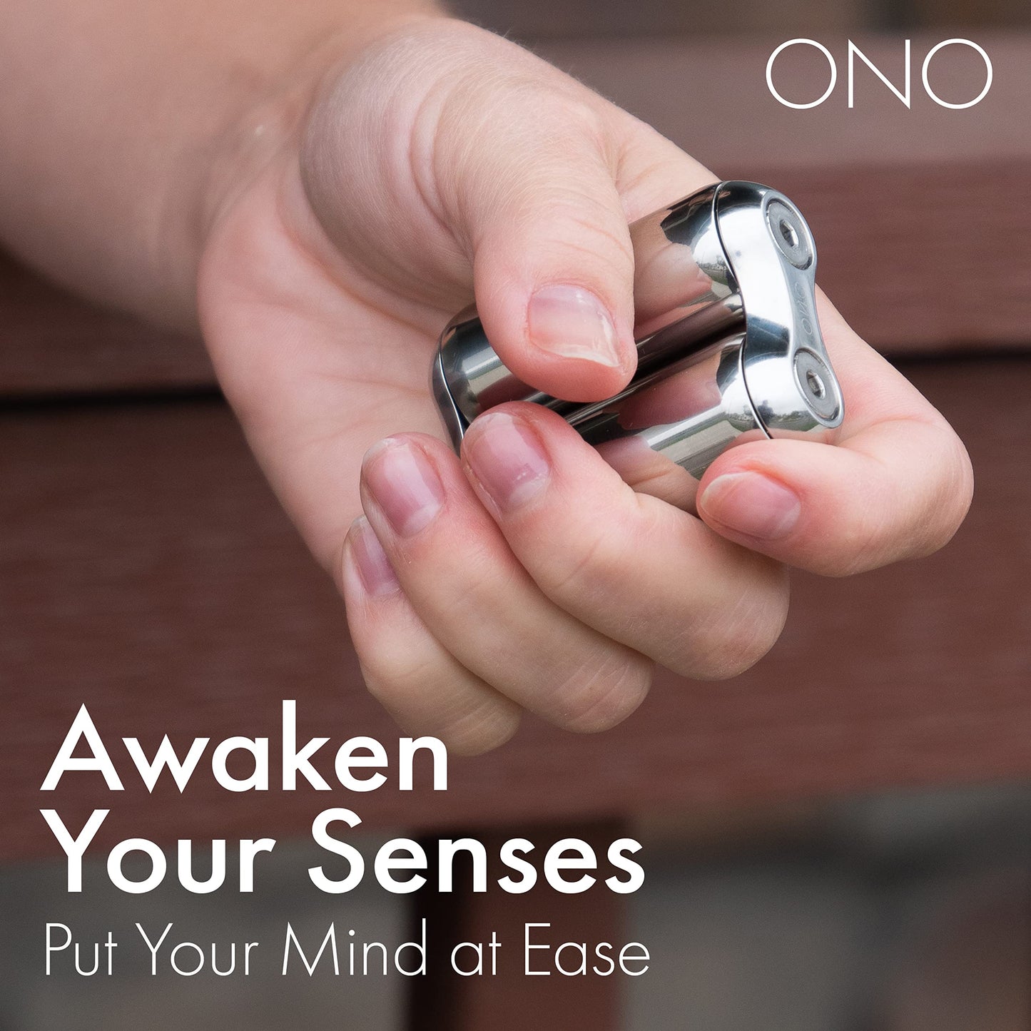 ONO Roller - Stainless Steel Handheld Fidget Toy for Stress Relief, Focus, and Portable Use