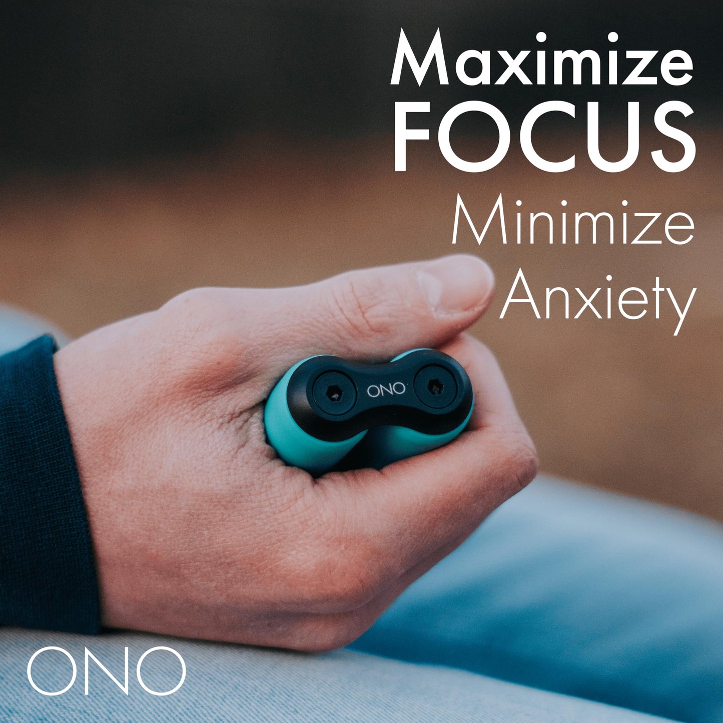 ONO Roller - Handheld Fidget Toy for Adults | Stress Relief, Focus, Teal