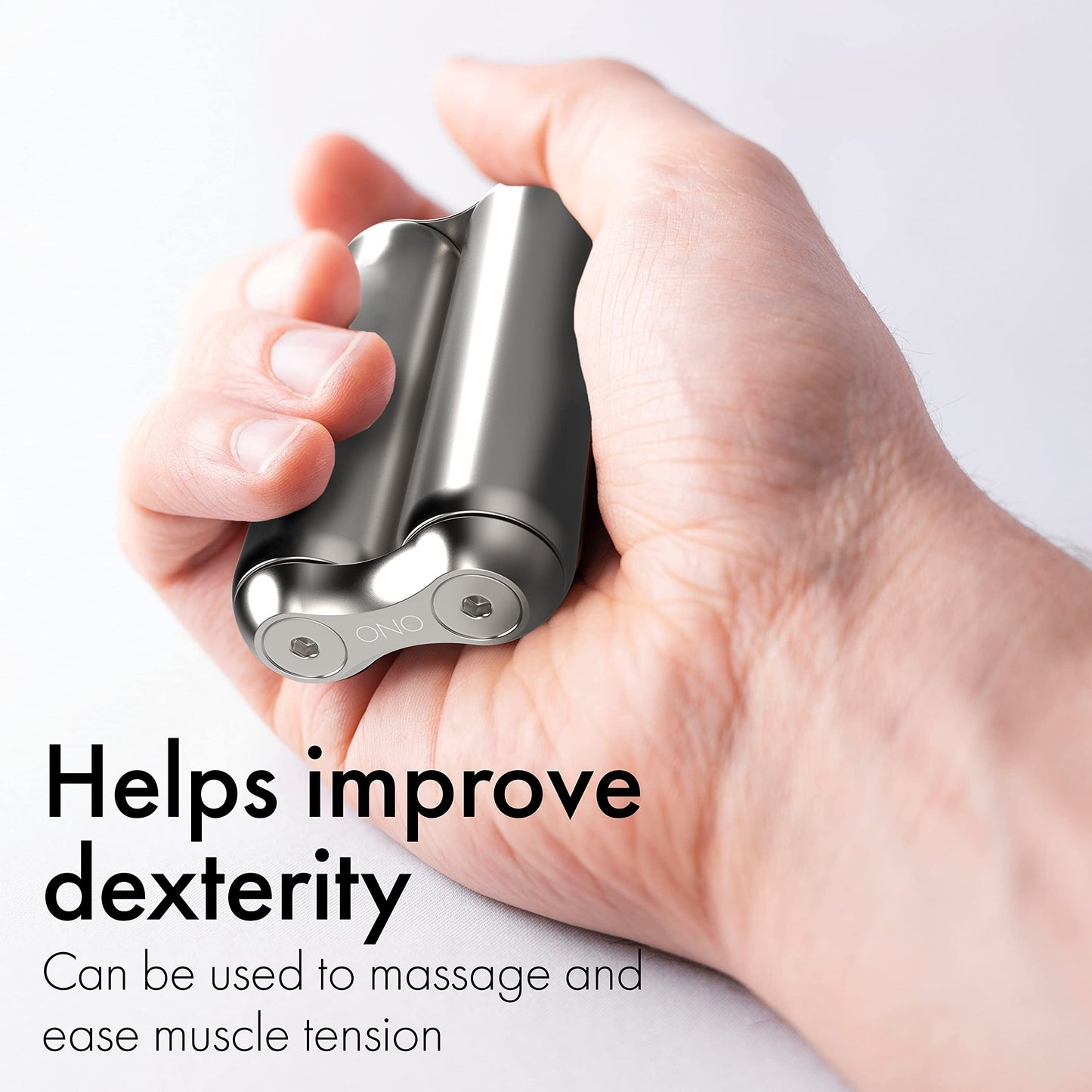 ONO Roller | Stainless Steel Handheld Fidget Toy for Adults – Stress Relief, Focus & Clarity | Compact, Portable