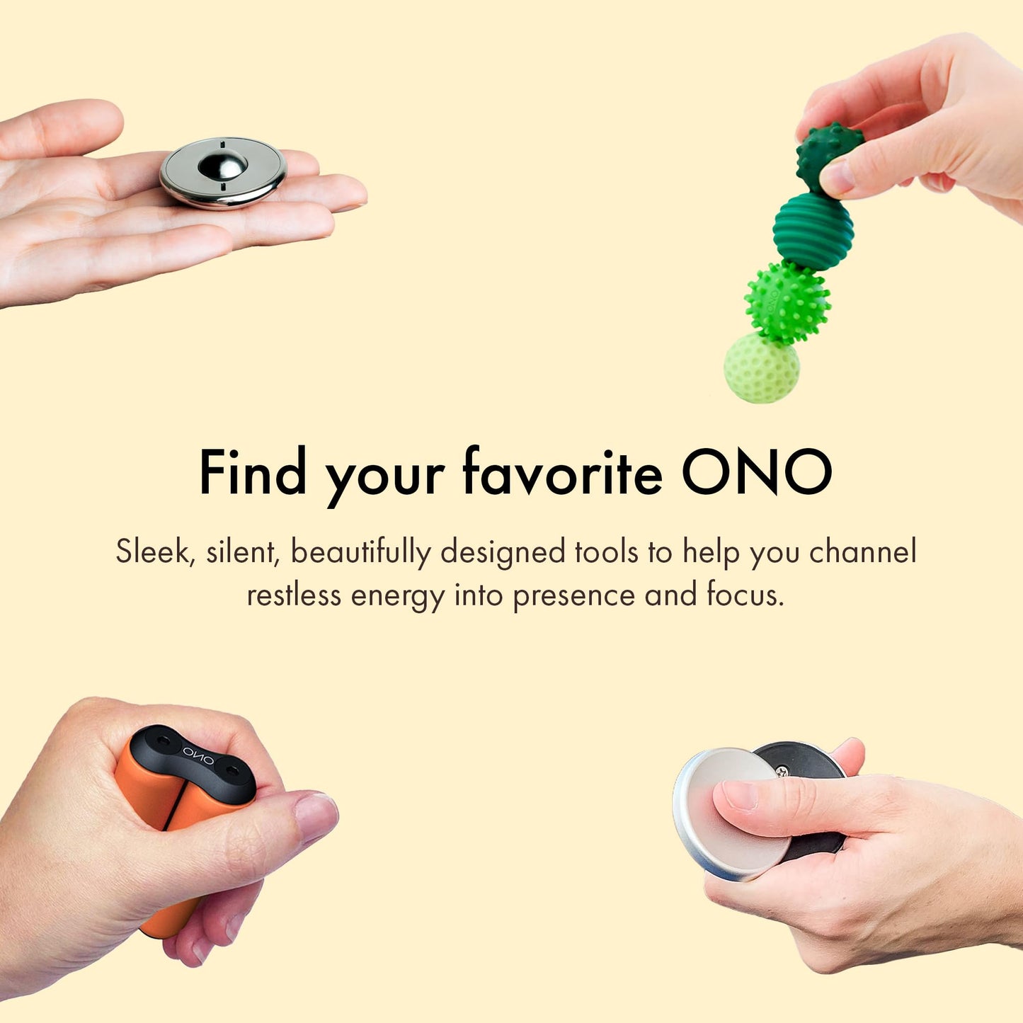 ONO Signets – Silicone Magnetic Balls with Textured Dimples, Bumps & Waves | Adult Fidget Toy (Turquoise, Set of 8)