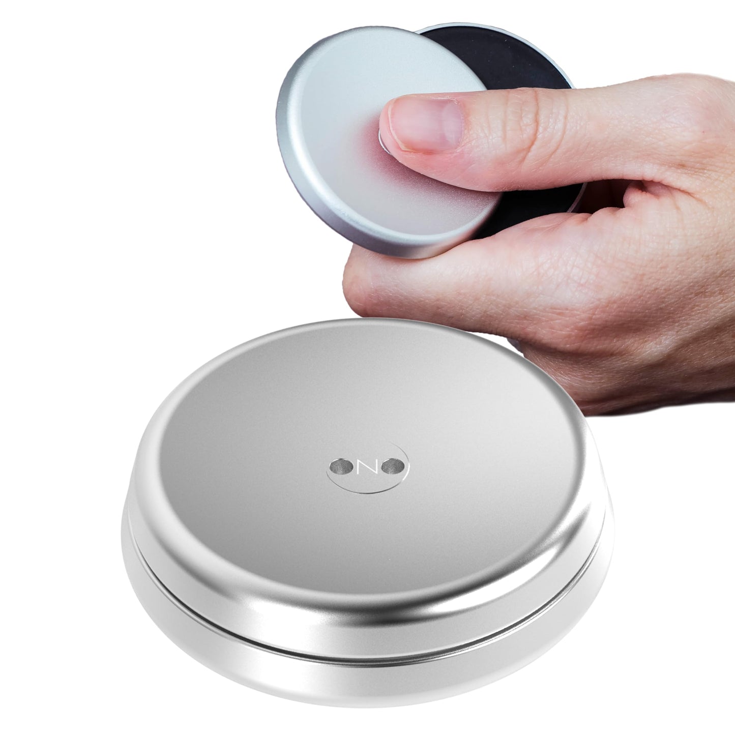 ONO Slider - Handheld Fidget Toy for Adults | Stress Relief, Focus, Portable (Grey Aluminum)