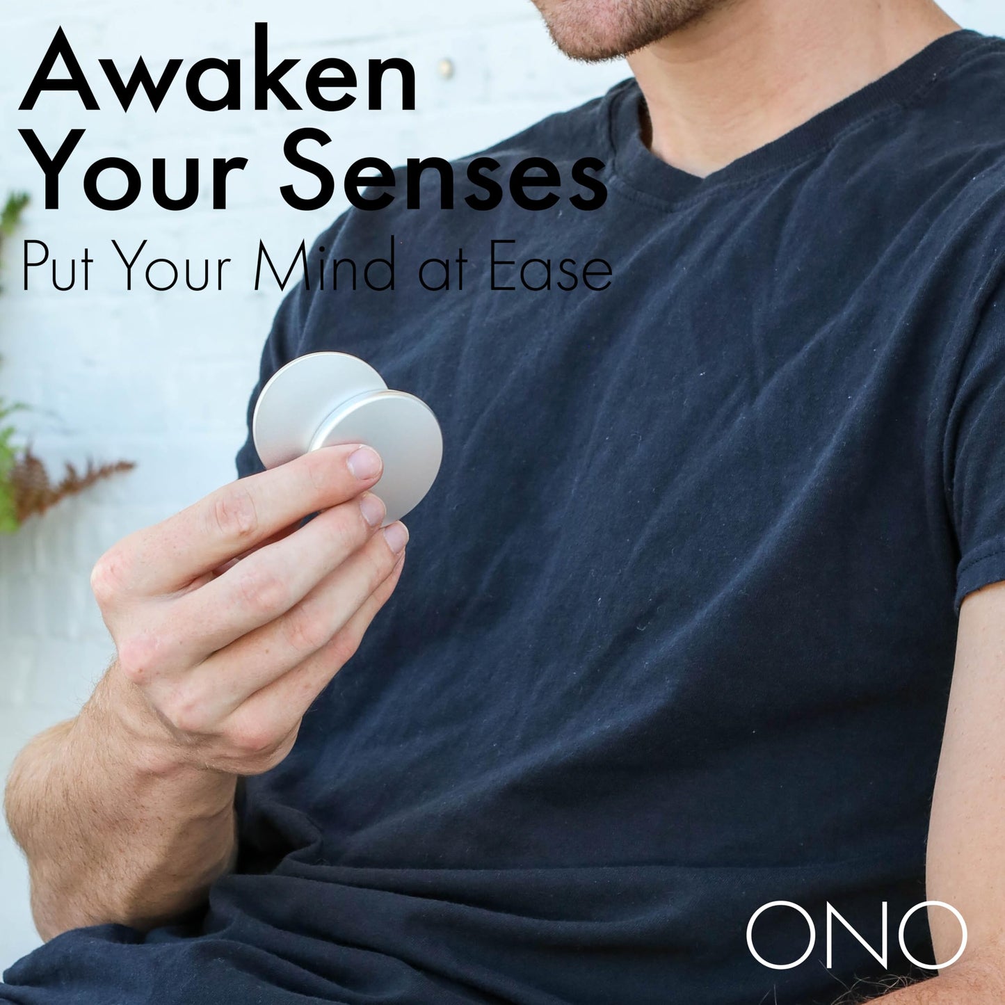 ONO Slider - Handheld Fidget Toy for Adults | Stress Relief, Focus, Portable (Grey Aluminum)
