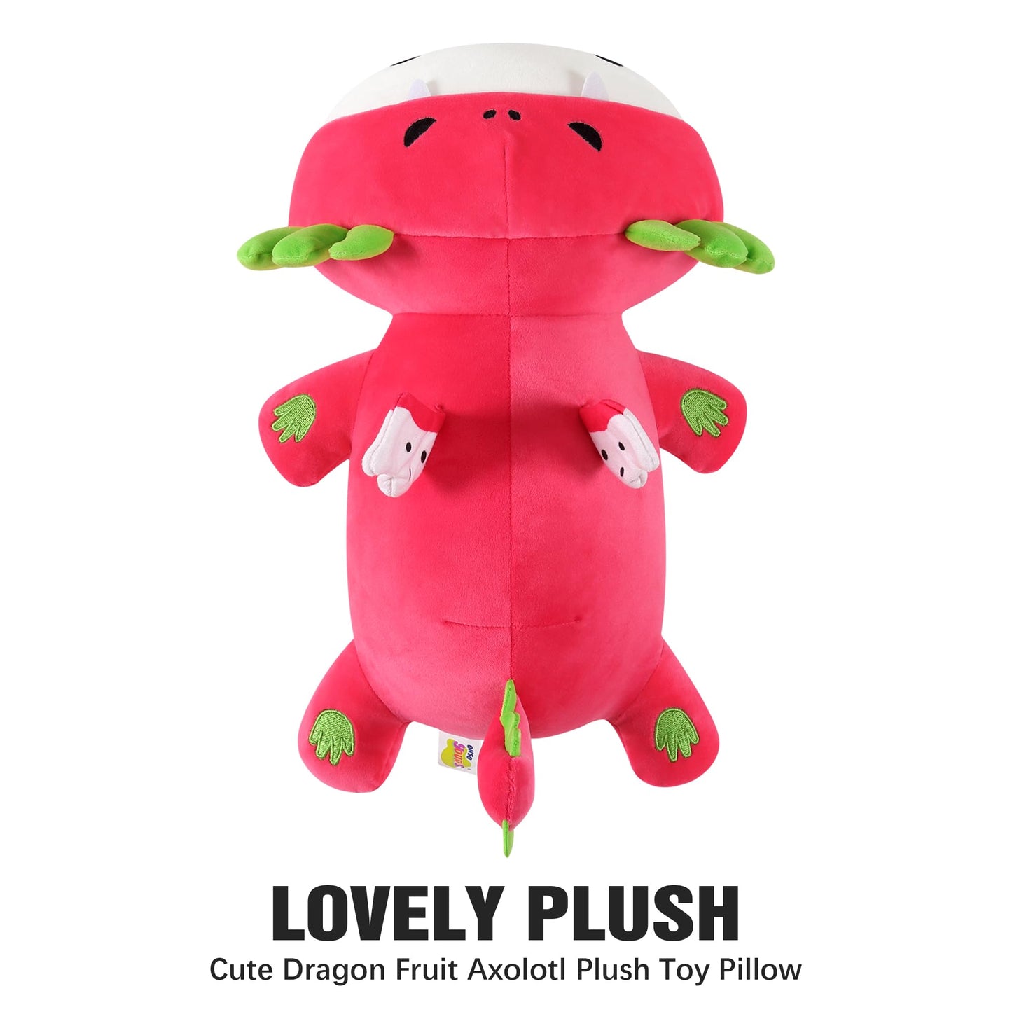 Onsoyours Axolotl Dragon Fruit Plush Pillow - 13in Soft Cute Plush Toy
