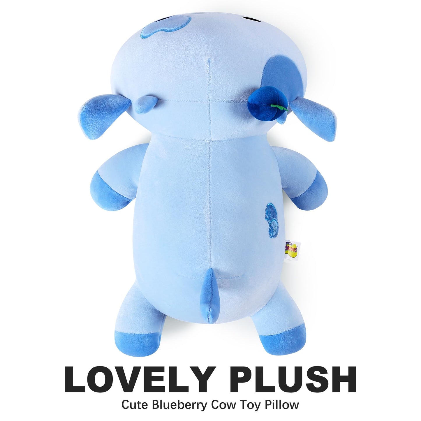 Onsoyours Blueberry Cow Plushie – 12" Soft Plush Pillow for Kids