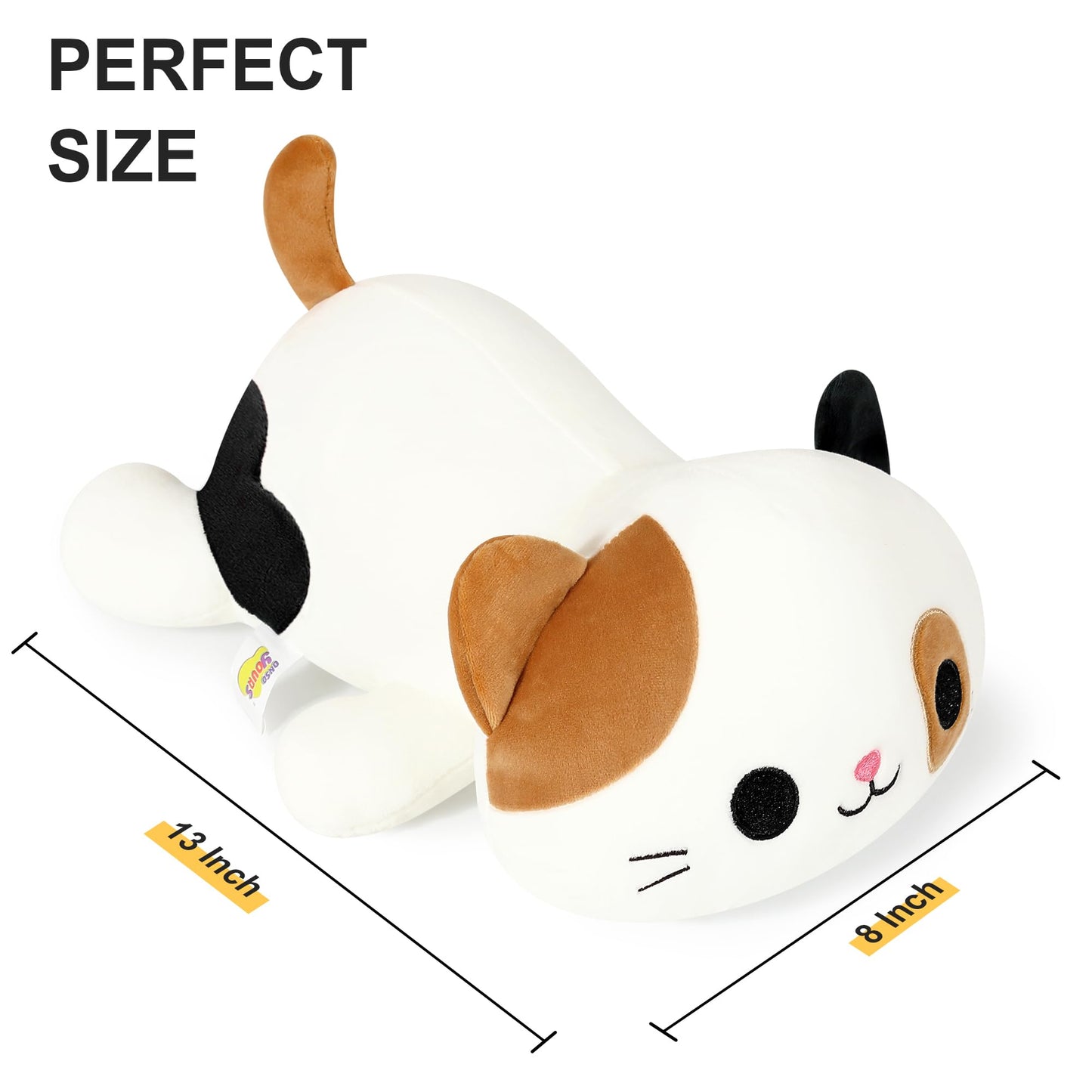 Onsoyours Original Calico Cat Plush 13-Inch Kitty Plushie – Soft Pillow & Gift