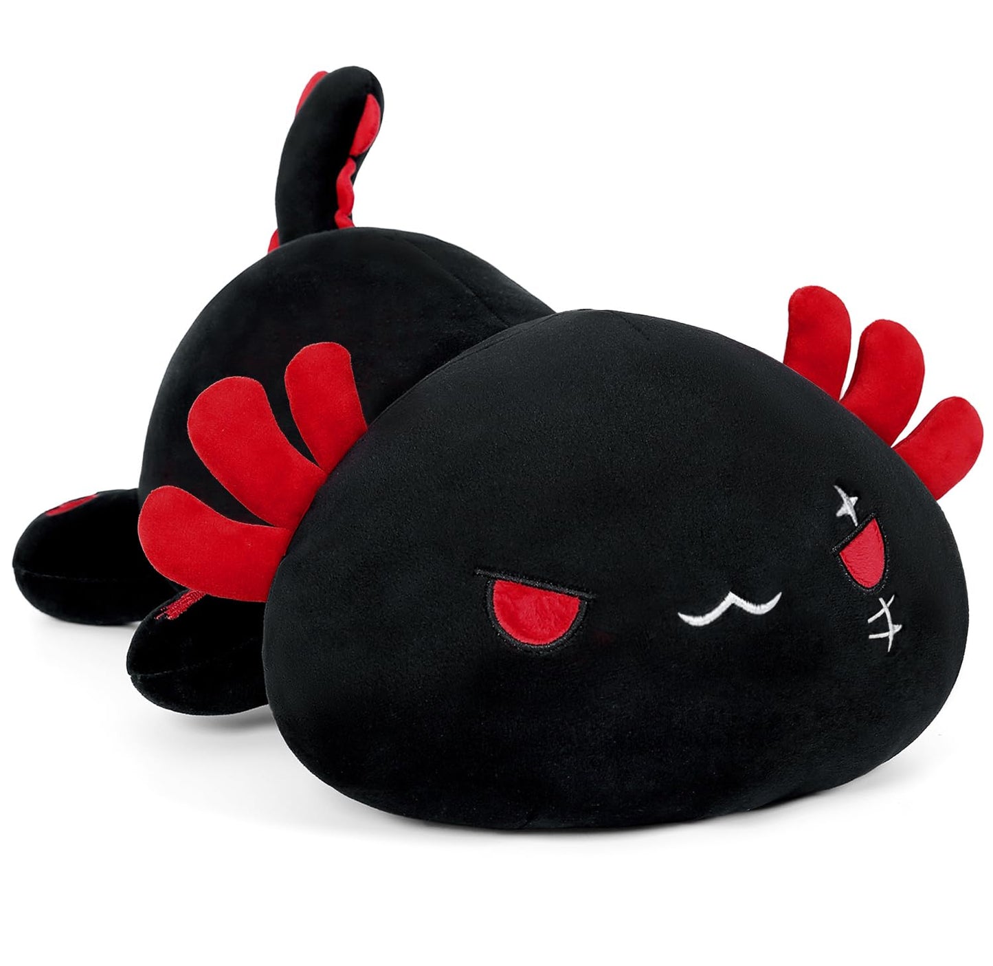 Onsoyours Cute Axolotl Plush – 13-Inch Soft Stuffed Animal Pillow (Black Axolotl A)